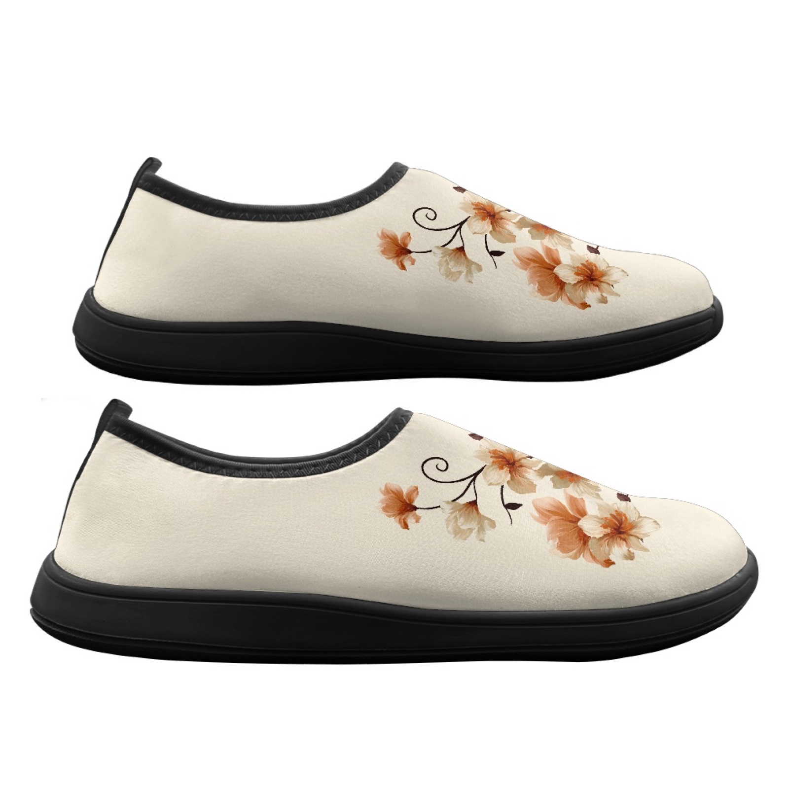 PENSTROLL Oranje Bloemprint Sn - Wide Toe Box Running Sneakers recensie en prijs